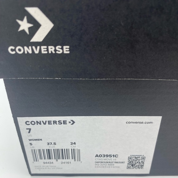 Converse Chuck Taylor All Star Move Platform High 'Daisy Cord' Sneakers - Picture 9 of 10